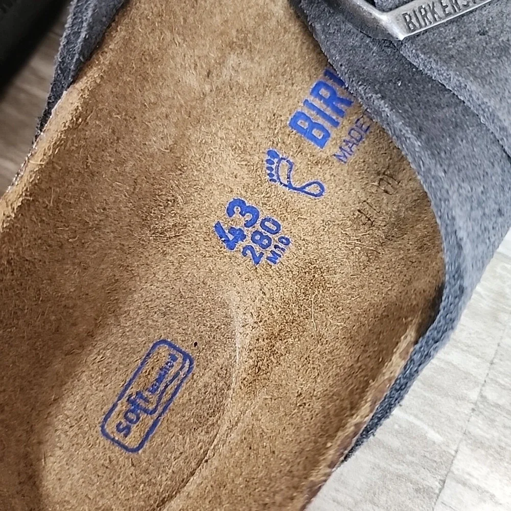 Birkenstock Arizona Sandals Mens Sz 10 Suede Leather Sandal NEW NWOB